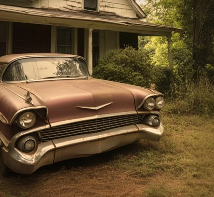 Two Years After His Father Died, Poor Man Found Dad’s Old Car in His Yard