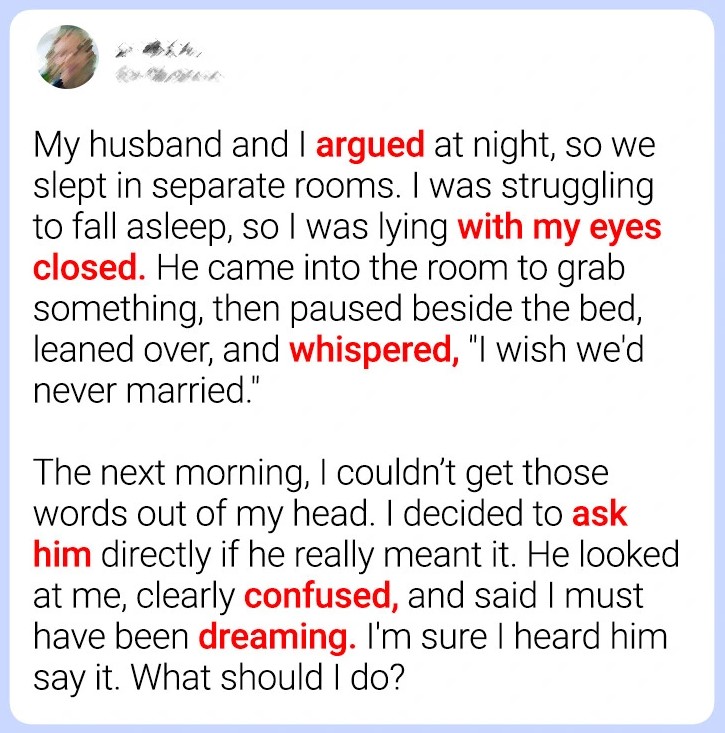 My Husband Thought I Was Asleep and Whispered the Truth I Wish I Hadn’t Heard