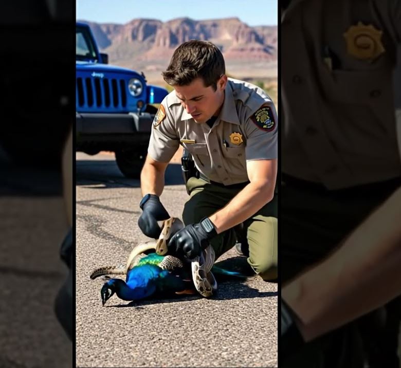 Parakeet Ranger Park Ranger Saves Peacock From Snake! - DAILY NEWS