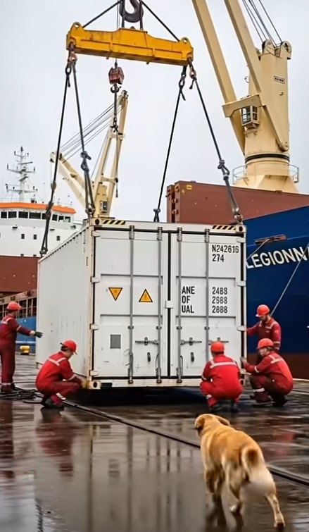 golden retriever dog rescue cardo container