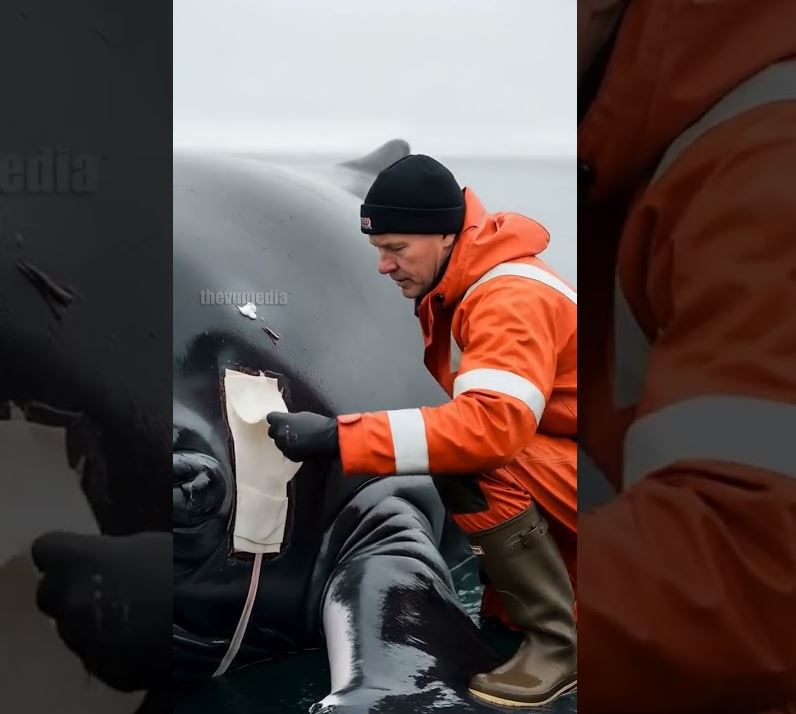 Local Fisherman Helps a Stranded Whale and Calf Return to the Water ...