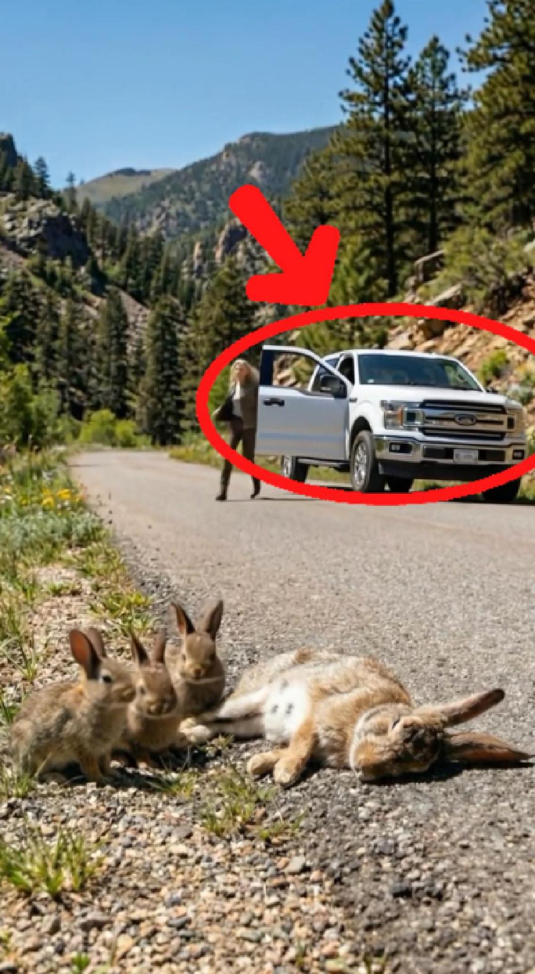 Mother rabbit unable to move as someone stays by her side - DAILY NEWS