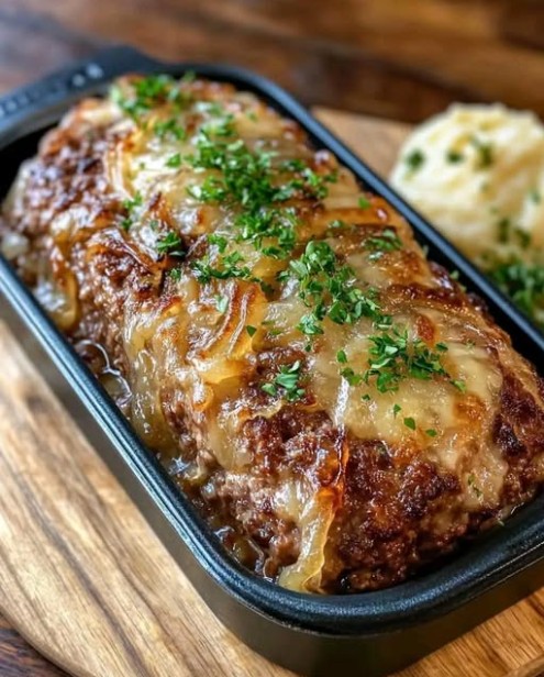 This French Onion Meatloaf is packed with sweet caramelized onions and nutty Gruyère cheese. It’s all the cozy, rich flavor of your favorite soup in a show-stopping dinner. Get the recipe!