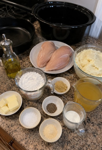Boneless chicken breasts seasoned with kosher salt and black pepper